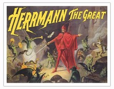 Alexander Herrmann The Great Magician - Vintage Magic Poster 1885