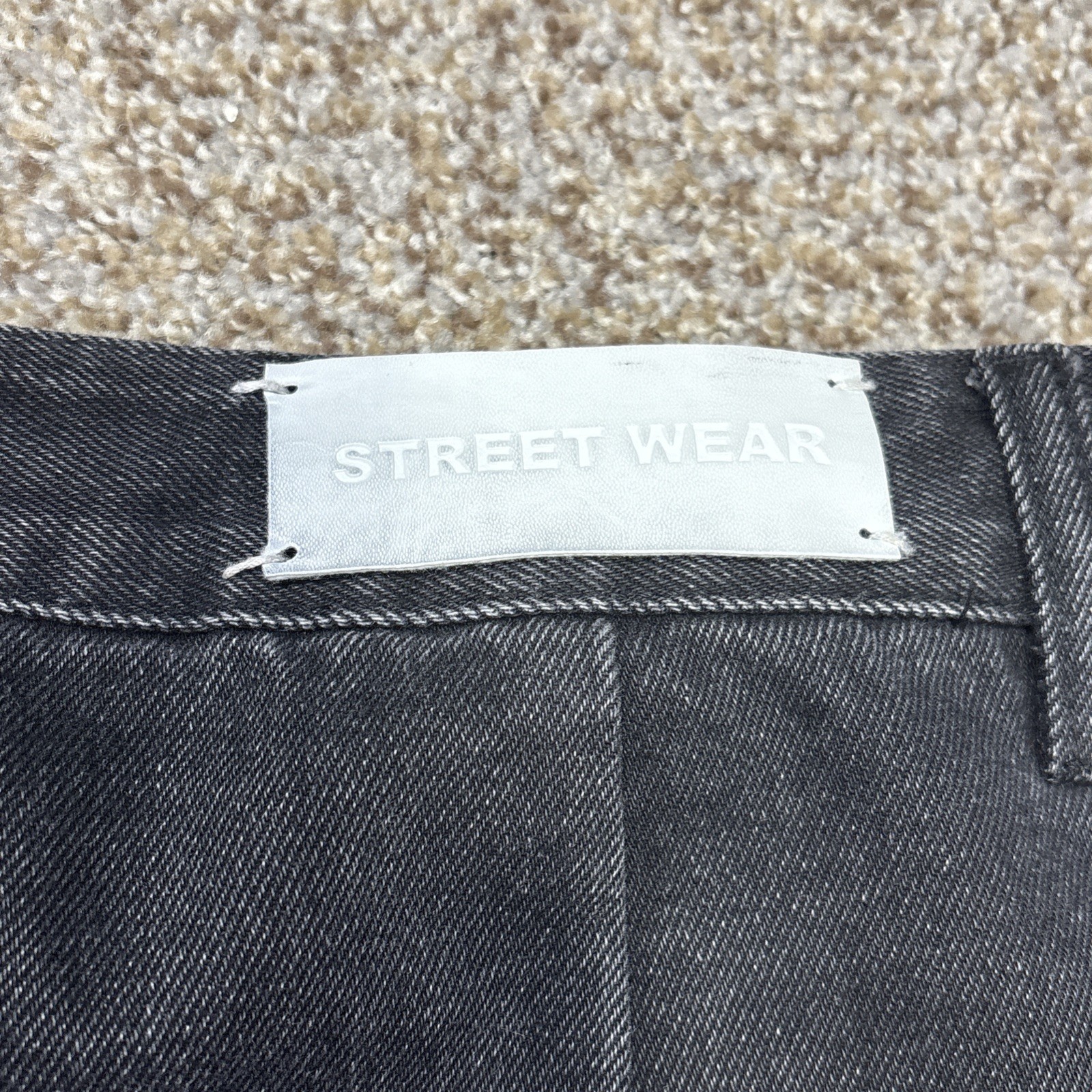 mijko creative collection 2018-2028 size XL street wear bell bottom jeans Black - View 18