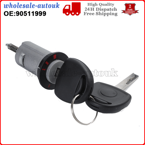 Ignition Barrel & 2 Keys Fits For VAUXHALL Astra Corsa Zafira Meriva Tigra Combo - Picture 5 of 8