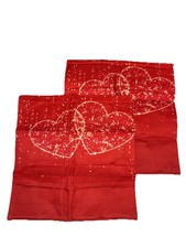 Valentines Day Pillow Covers 18X18 In Cotton Linen Throw Pillows Set of 2