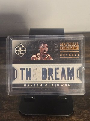 2016 Panini Limited Hakeem Olajuwon  THE DREAM  2 Color Letter Patch 68/99 