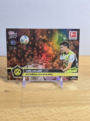 2025-26 Topps Now Bundesliga Orange Foil /25 Aaron Anselmino #068