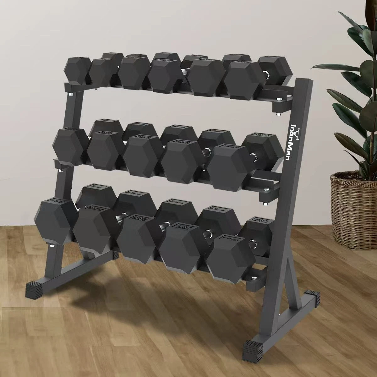 Hex Dumbbell Sets With Rack From 2.5kg to 30kg Fitness Weight Lifting