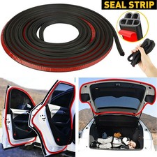 1/2set Car Boot 5M Door Protector Edge Strip L Trim Guard Seal Rubber Styling Bl