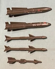 original G.I. GI JOE gijoe SKYSTRIKER MISSILE LOT x5 weapons parts FREE SHIP