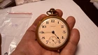 Waltham Pocket Watch Runs Original Dial Gold Filled Case Vintage USA
