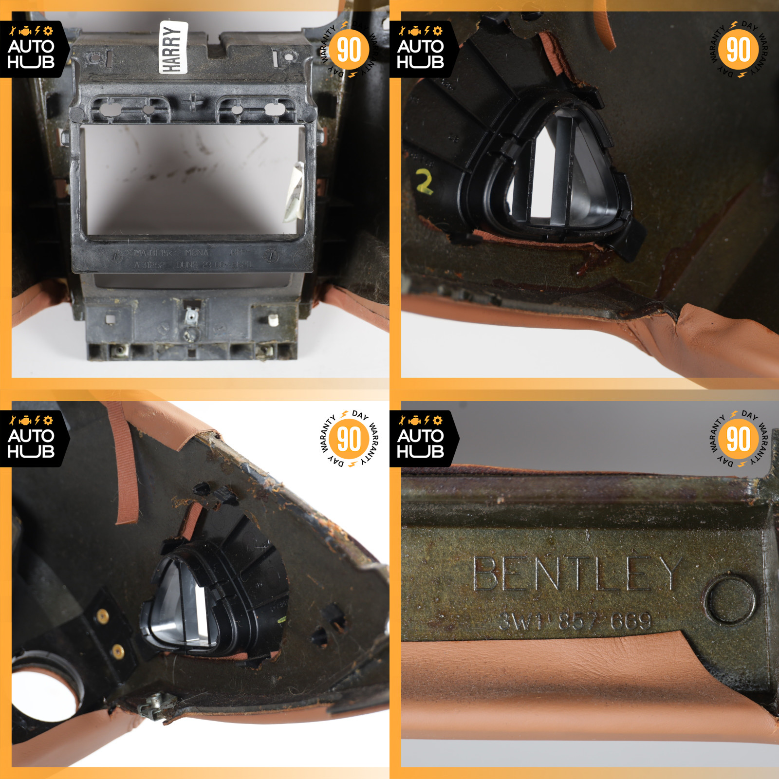 Bentley Continental GT 2003-2006 Dashboard panel Brown P/N 3W1857669N