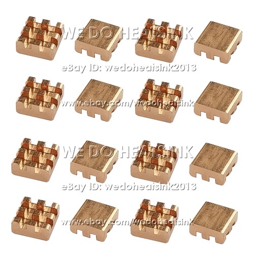 5/10pcs DIY Useful 100% Pure Copper Heatsink Without or With Thermal Tape - Afbeelding 27 van 180