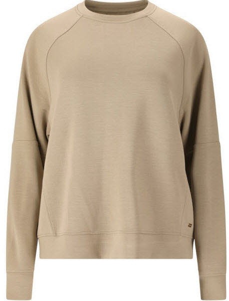 Athlecia Jacey W Crew Neck Damen Sweatshirt Beige