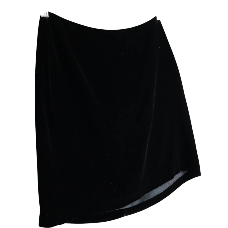 INC International Concepts 女式复古丝绸混纺天鹅绒迷你裙 10 码 — 第 2/4 张图片