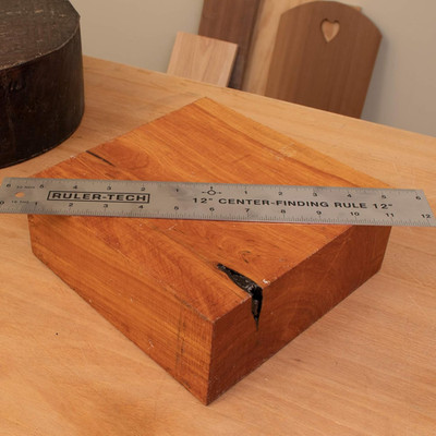 Peachtree Stainless Steel Metal Ruler 12 , Center Finding Measuring Tool with...
