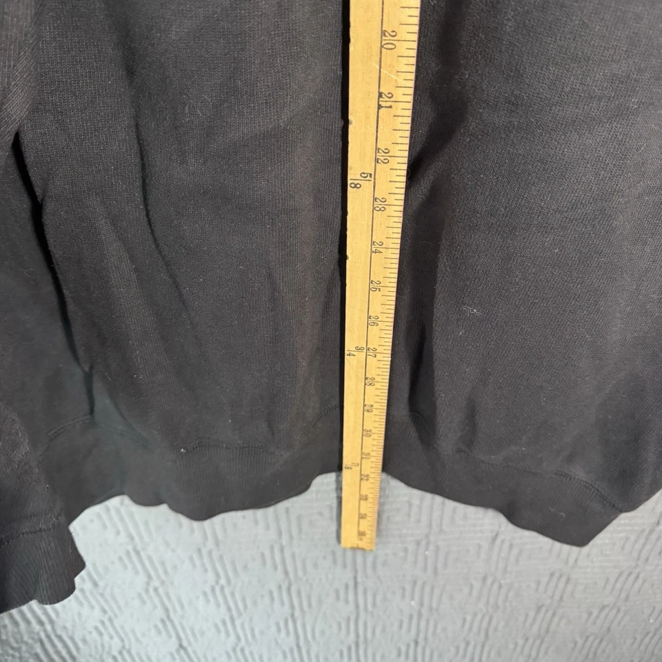 Pullover Roundtree & Yorke 1/4 cremallera para hombre talla 2XLT negro 100 % algodón Foto 4 de 4