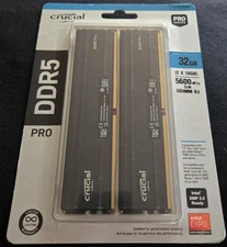 Crucial Pro 32GB (2x16GB) DDR5 RAM Kit 5600MHz Brand New (CP2K16G56C46U5) 