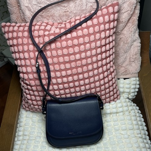 Marc Jacobs New York Mini Rider Flap Crossbody Bag Navy