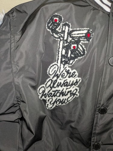 ALF A**holes Live Forever Mens Small Black Varsity Jacket w/ Embroidery Patches! - Picture 3 of 9