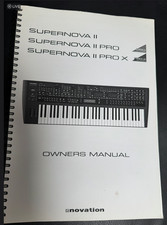 Novation Supernova II Bedienungsanleitung Owners Manual NEU Original