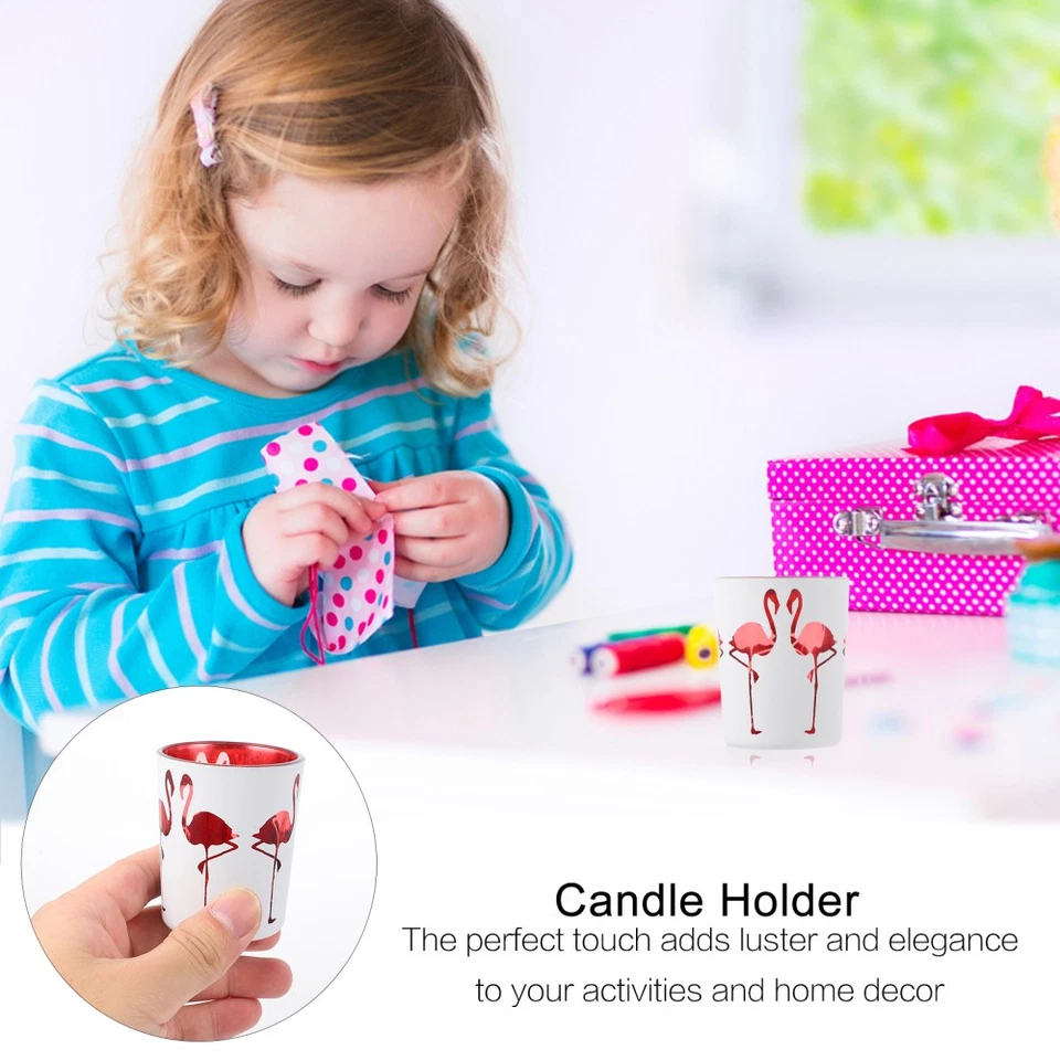 1 Set 2 PCs Weihnachtskerzenhalter kreative Aromatherapie Kerzenbecher (rot) - Bild 3 von 4