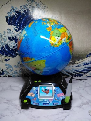 Leapfrog Magic Adventures Globe w/ LCD Integrated Video Screen Display TESTED