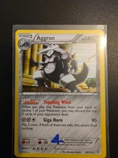 80/124 Aggron Dragons Exalted Holo Rare Pokemon Near Mint