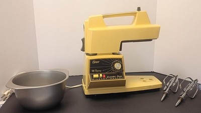 Vintage Oster Regency Kitchen Center 12 Speed Mixer w/ Bowl 2 Beaters WORKS