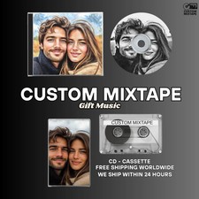 Personalized Music Gift CD Cassette USB-Custom Playlist-FREE WORLDWIDE SHIPPING