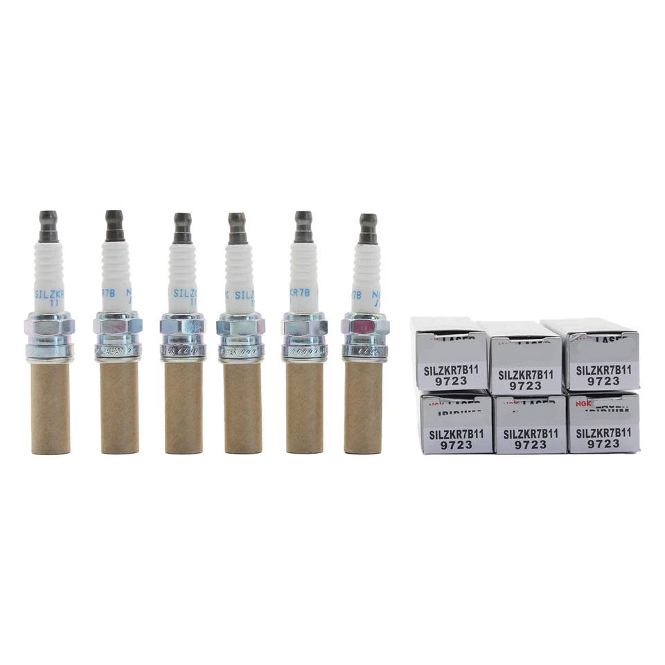 6x SILZKR7B11 9723 Laser Iridium Spark Plugs For KIA SEDONA 2011-2018 3.5L Foto 2 de 4