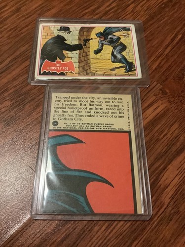 1966 Topps Batman Red Bat #1A The Ghostly Foe — Raw