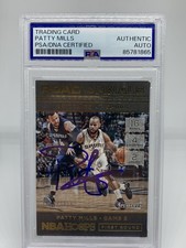 2016-17 Hoops #42 Patty Mills Signed Road to the Finals  /2016 PSA SLAB AUTO