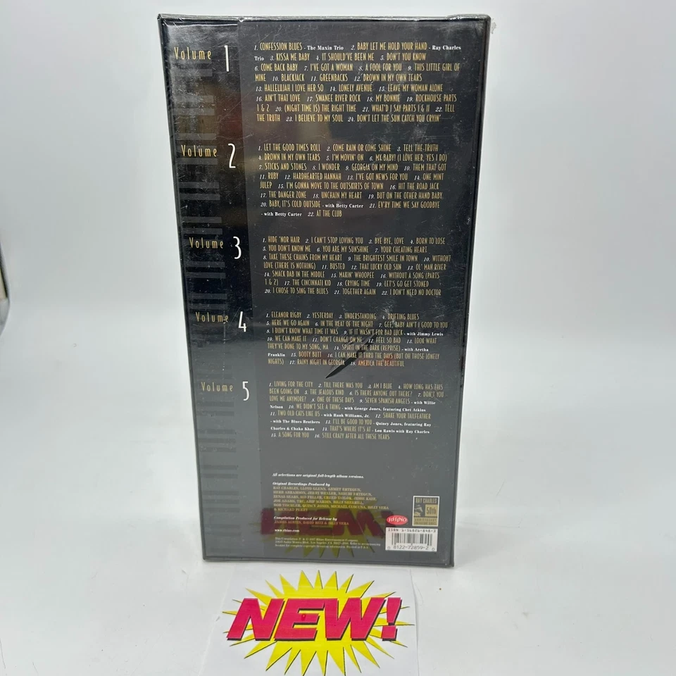 Ray Charles Genius & Soul 50th Anniversary Collection 5 CDs Box Set 1997 Sealed - Image 4 of 4