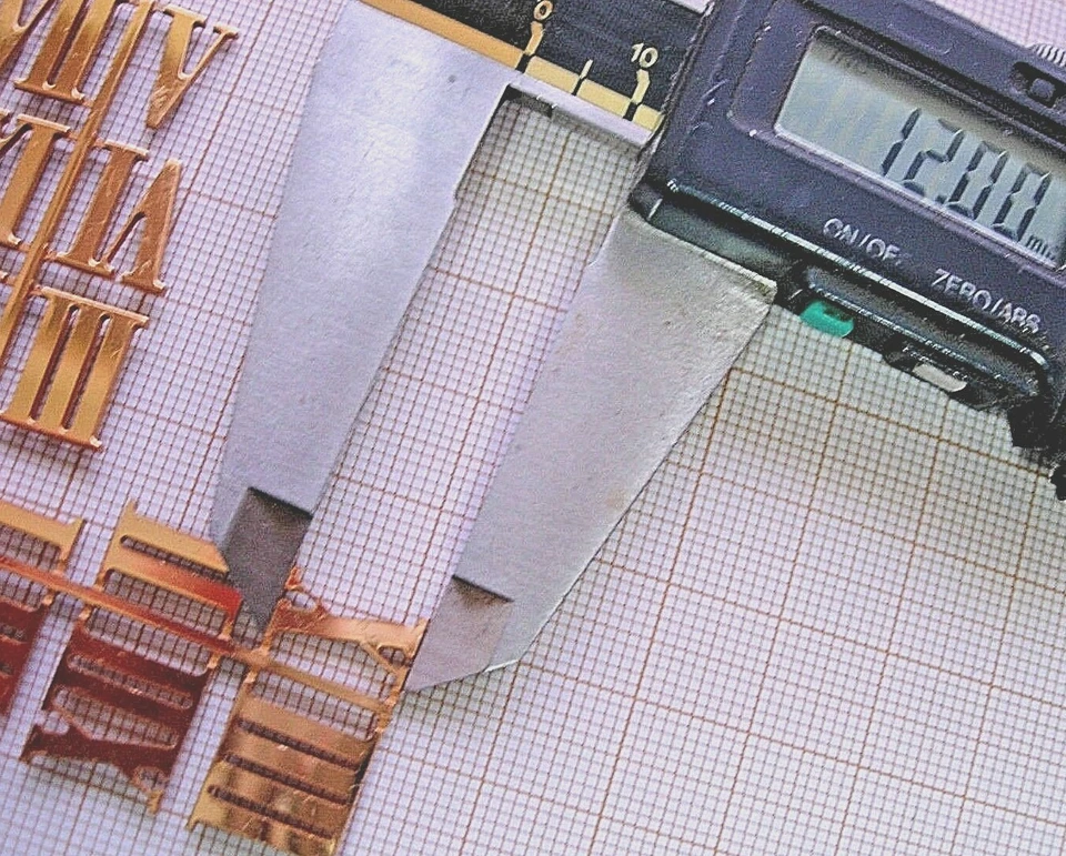 Index chiffres romain dial cadran clock horloge pendule uhr paris cartel MOYEN 2 - Photo 3/4