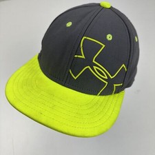 Under Armour Youth Ball Cap Hat Fitted S/M Baseball Grey Green