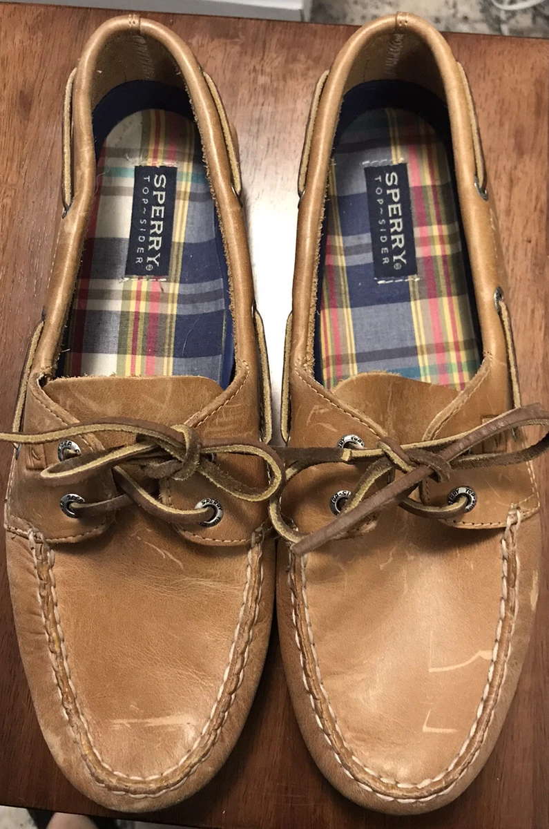 Women s Sperry Authentic Original Boat Shoe Size 11 M Sahara Leather