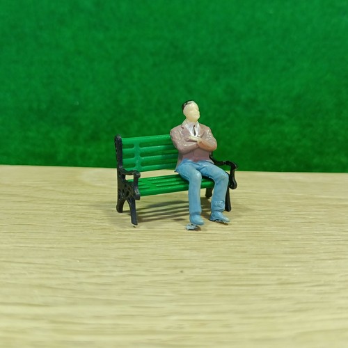 Ekstra Model 10 Pcs of O Scale 1:50 Park Chair Bench Settle - Colors Available - Picture 6 of 16
