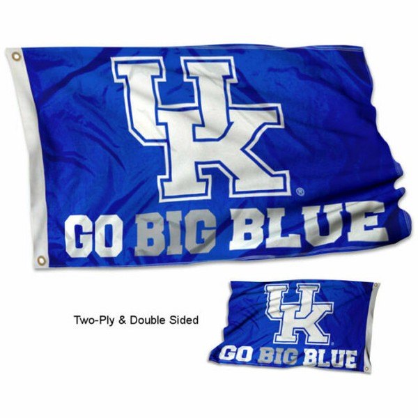 College Flags and Banners Co. Kentucky Wildcats Go Big Blue Double