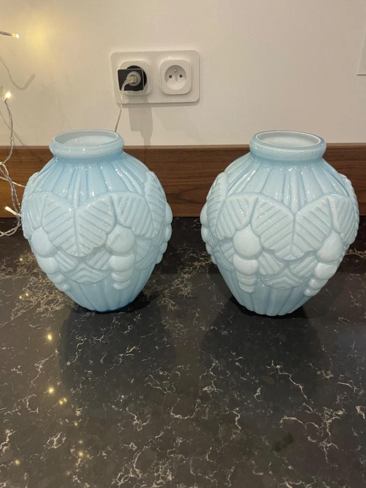 vase en verre art déco - Photo 1/1