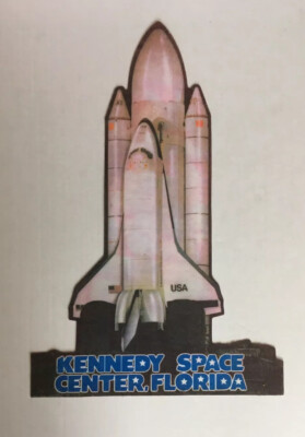 Vintage 1980's KENNEDY SPACE CENTER FLORIDA SPACE SHUTTLE Souvenir Felt ...
