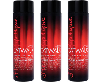 Tigi Catwalk Straight Collection Calming Conditioner 8.45 oz PACK OF 3