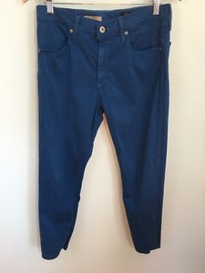 AG-Adriano-Goldschmied-Farrah-Skinny-Crop-Royal-Blue-High-Rise-Jeans-sz-30