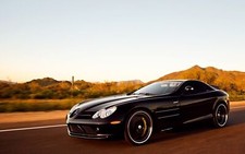 Cars sports mercedes benz Desk Mat Stitched