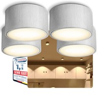 Flacher Led Aufbaustrahler CELI-X 5W Rund & Alu Gebuerstet Drei Einstellbaren Li
