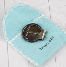 .925 Tiffany  Co. Money Clip T Open Circle Vintage 21.4g 1.65in - 347a
