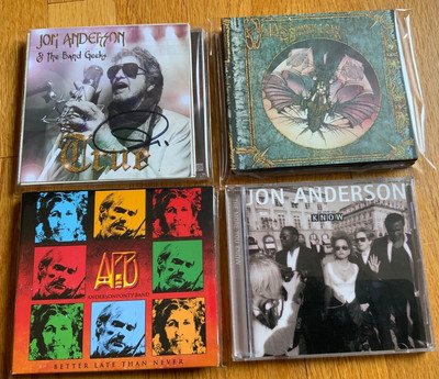6-CD/DVD Lot Jon Anderson Autographed Signed Yes Olias Of Sunhillow Band Geeks