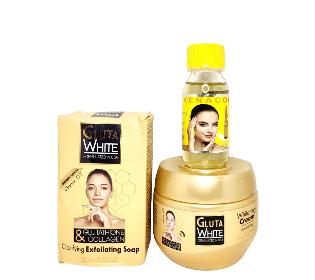 Savon Extrême Blanchissant Gluta Banana – Collagène, AHA, Q10 – Soin Imperfections, Fabriqué En France