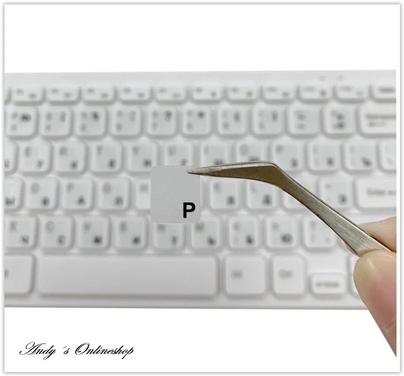 Russische Tastaturaufkleber Kyrillisch Русские наклейки Transparent - Bild 3 von 3