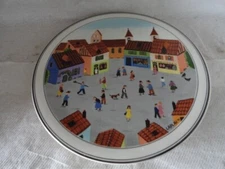 Villeroy & Boch Porcelain Design Naif Laplau 8" hot plate trivet market square