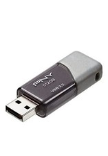 PNY 512GB Turbo Attach  3 USB 3.2 Flash Drive   100MB/s, Silver 512GB,