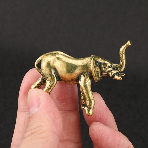 Brass Elephant Statue Animal Statue Toy House Office Decoration