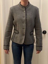 Talbots Gray Merino Wool Small Blazer
