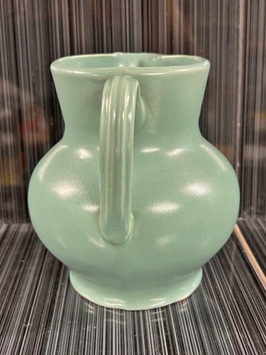 VINTAGE BUCHAN MINT GREEN STONEWARE WATER PITCHER JUG FARMHOUSE KITCHEN DECOR - Picture 4 of 8
