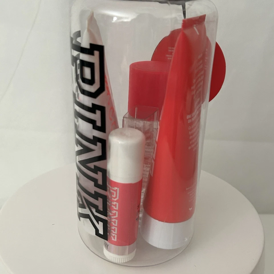 Victoria Secret PINK KISS My Abs Water Bottle Fresh & Clean Wash, Mist, Lotion - Image 3 of 4